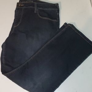 Natural Reflection women's 6P dark wash straight leg jeans